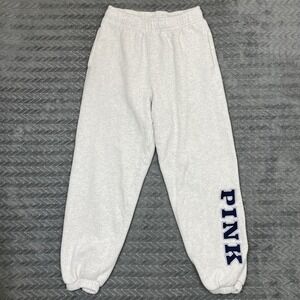 Victoria Secret PINK Jogger Sweatpants Lounge Activewear Womens Small Gray
